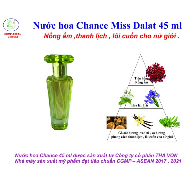  Nước Hoa Chance Miss Dalat 45 ml