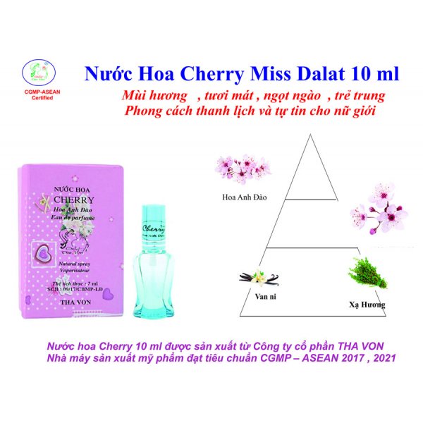 Nước hoa Cherry Miss Dalat  10 ml