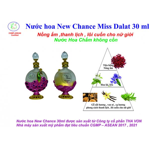 Nước hoa New Chance Miss Dalat ( Nước hoa chấm ) 30 ml  