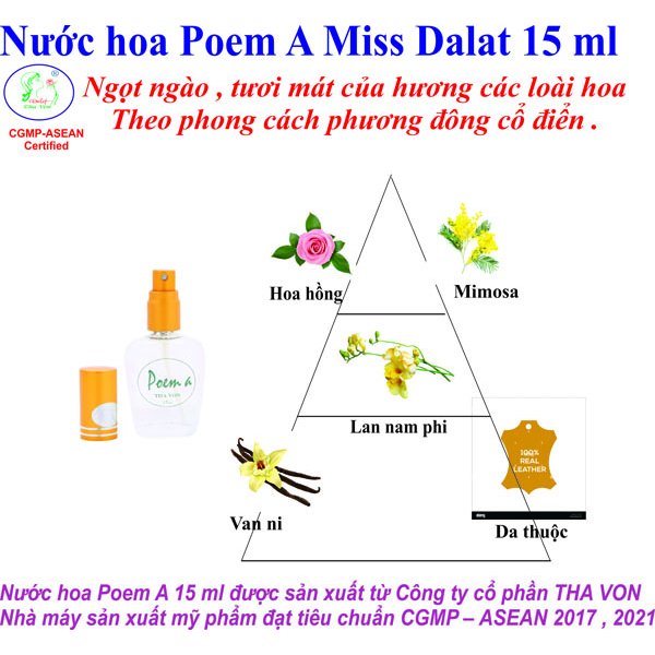 Nước Hoa  Poem a Miss Dalat 15 ml 